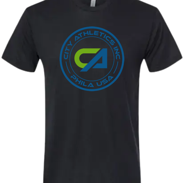 Black T-shirt Circle Logo CROPPED